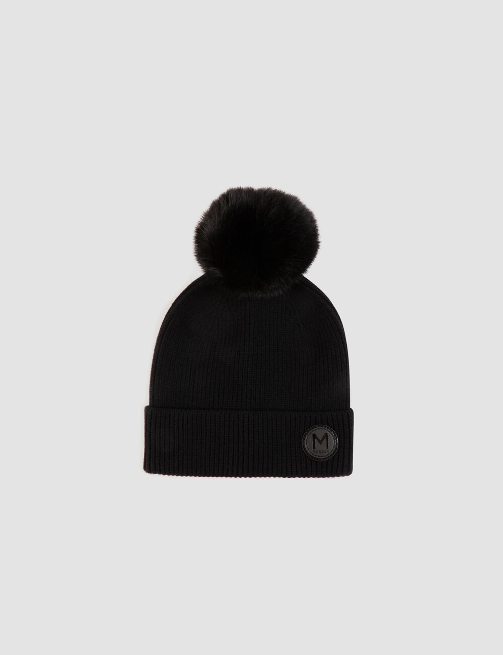 Bonnet patch noir femme