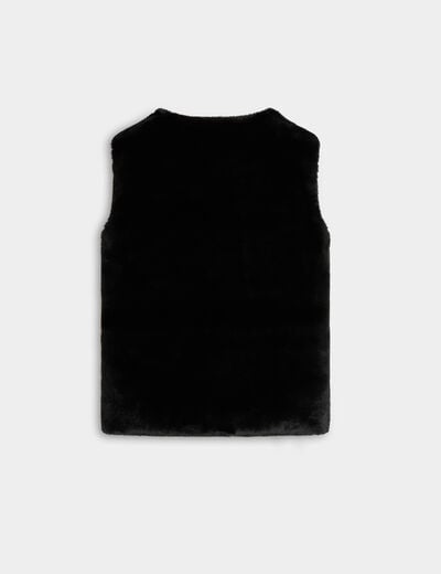Mouwloos vest zwart vrouw