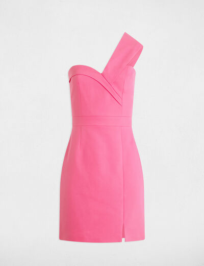 Aansluitende korte jurk roze vrouw