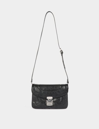 Sac avec anse chaîne noir femme