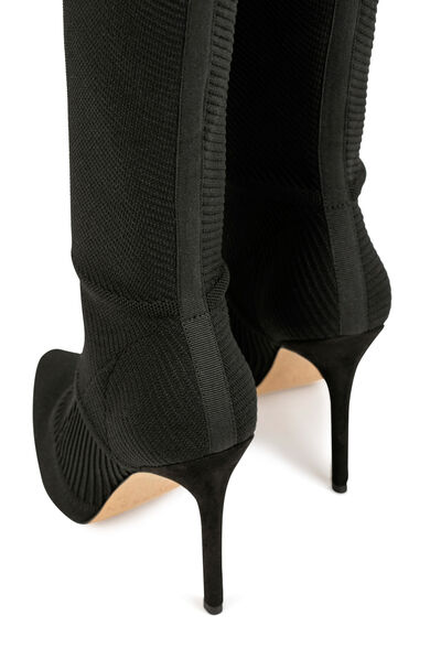 Bottes à talons aiguilles noir femme