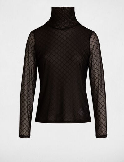 T-shirt manches longues noir femme