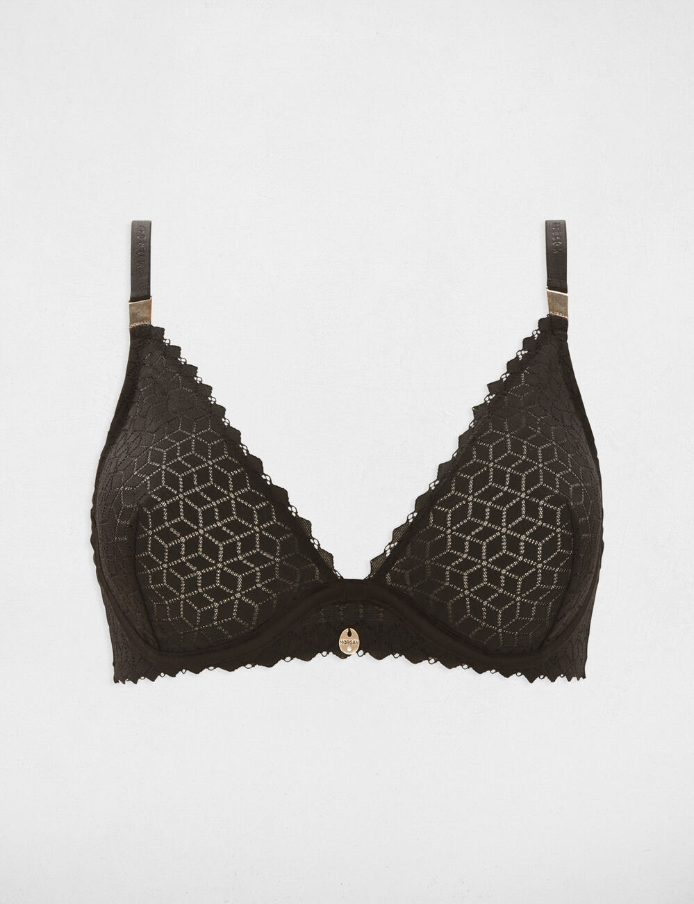 Soutien-gorge à armatures noir femme
