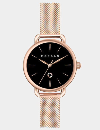Montre classique rose femme