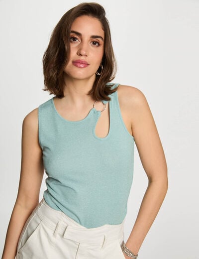 Débardeur sans manches vert femme