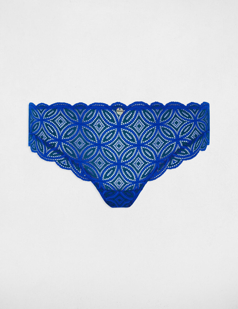 Culotte en dentelle bleu femme