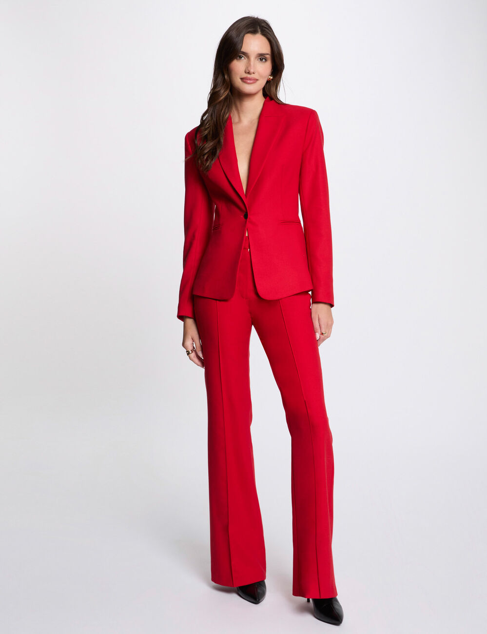 Halflange blazer rood vrouw