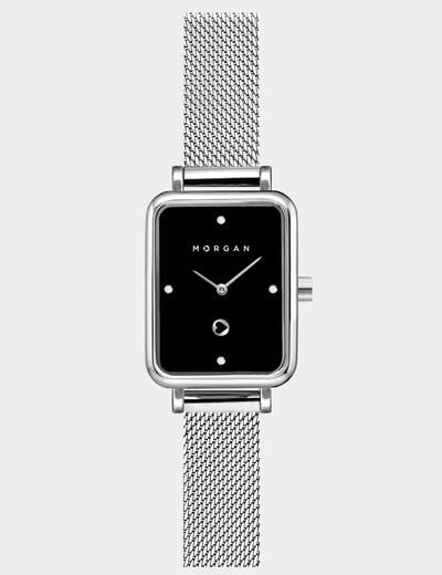 Montre couleur argent femme