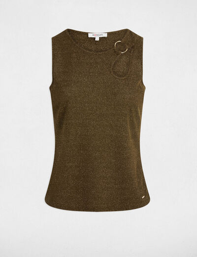 Mouwloze tanktop brons vrouw