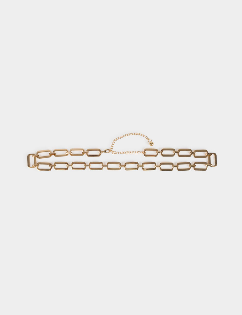 Ceinture chaine jaune or femme