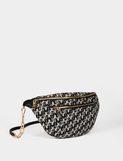 Monogram heuptas zwart vrouw