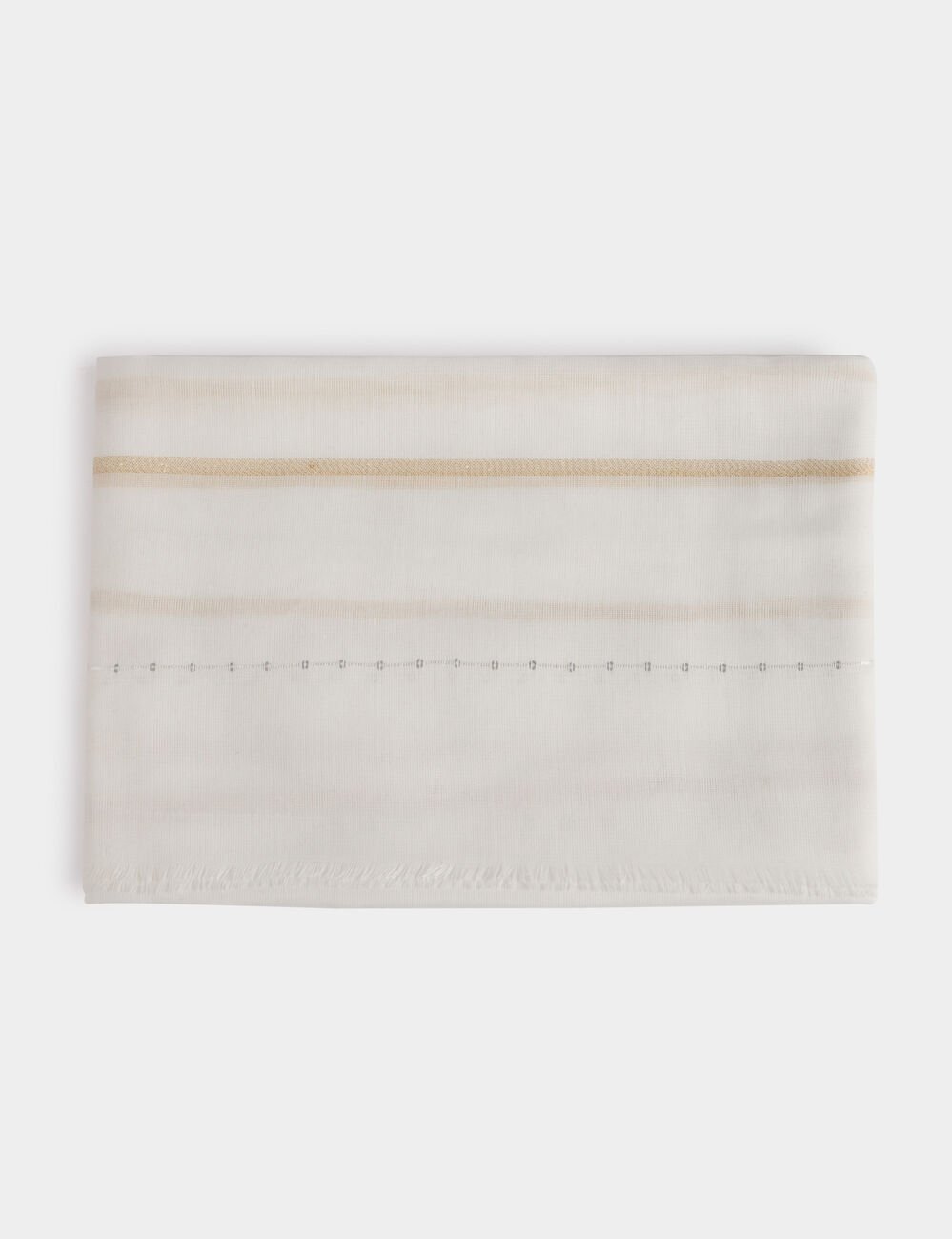 Foulard avec sequins blanc femme