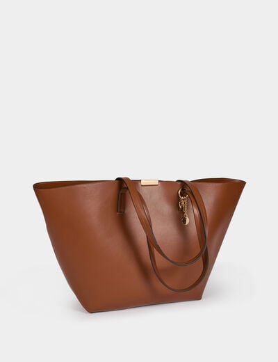 Trapeze shopper camel vrouw