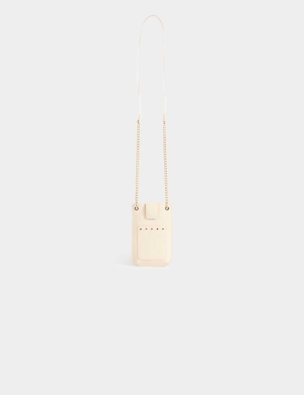 Telefoonpouch met studsdetails ivoor vrouw