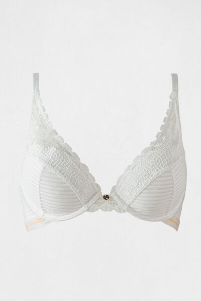 Soutien-gorge coques ivoire femme