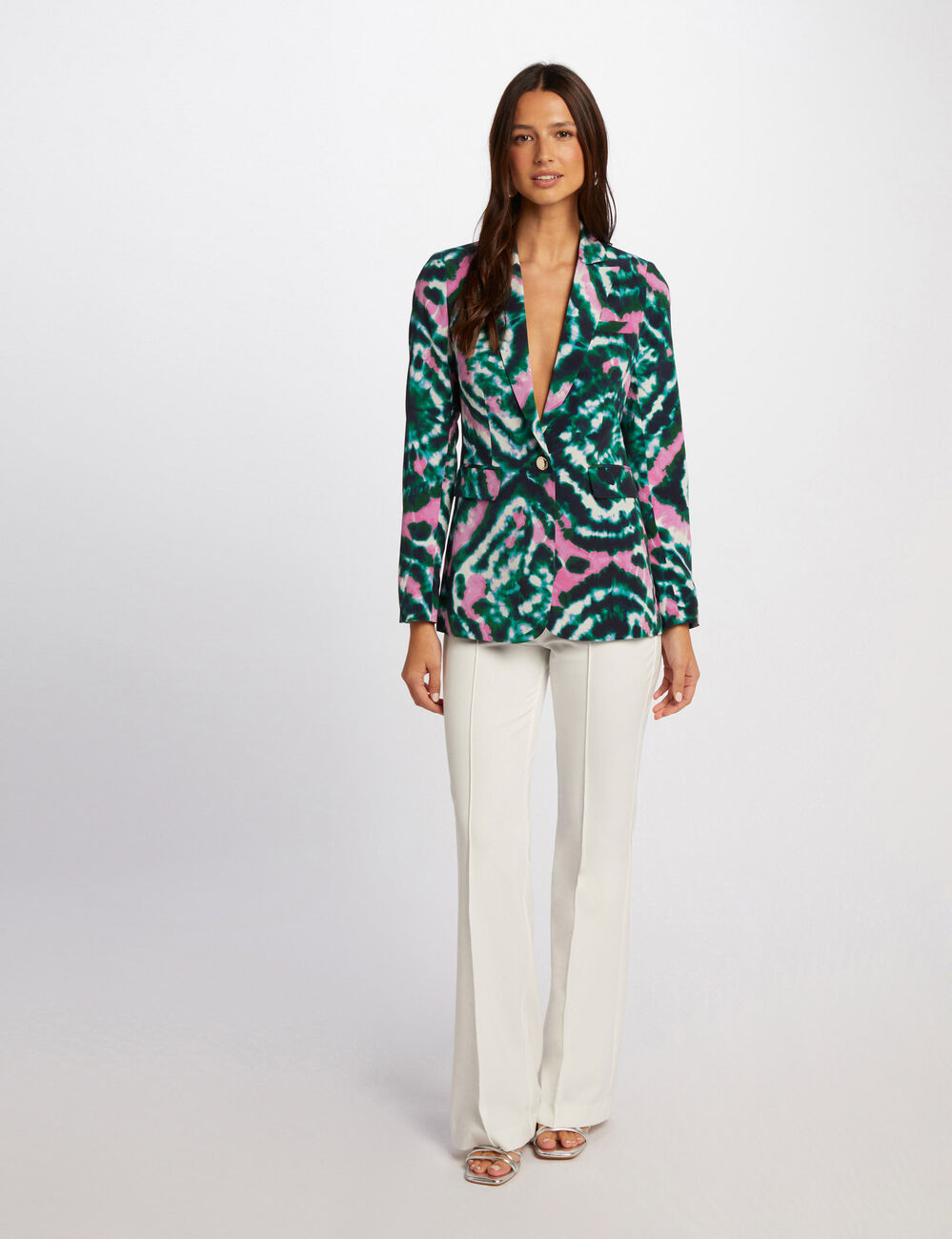 Blazer fluide imprimé multico femme