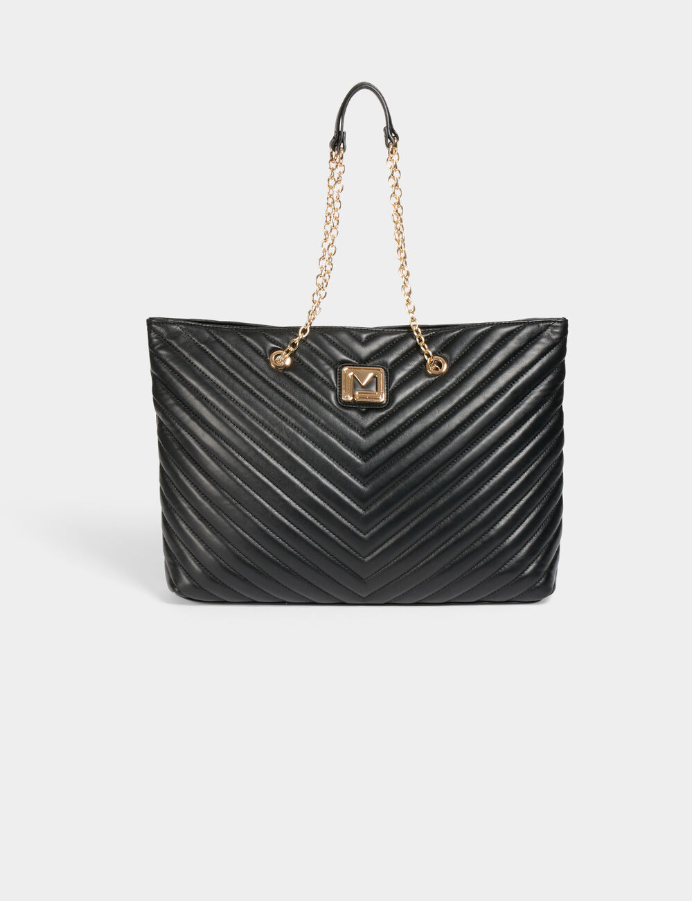 Gevoerde shopper zwart vrouw