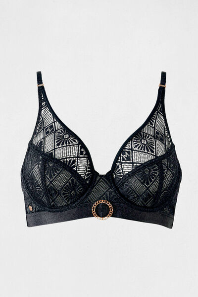 Soutien-gorge armatures noir femme
