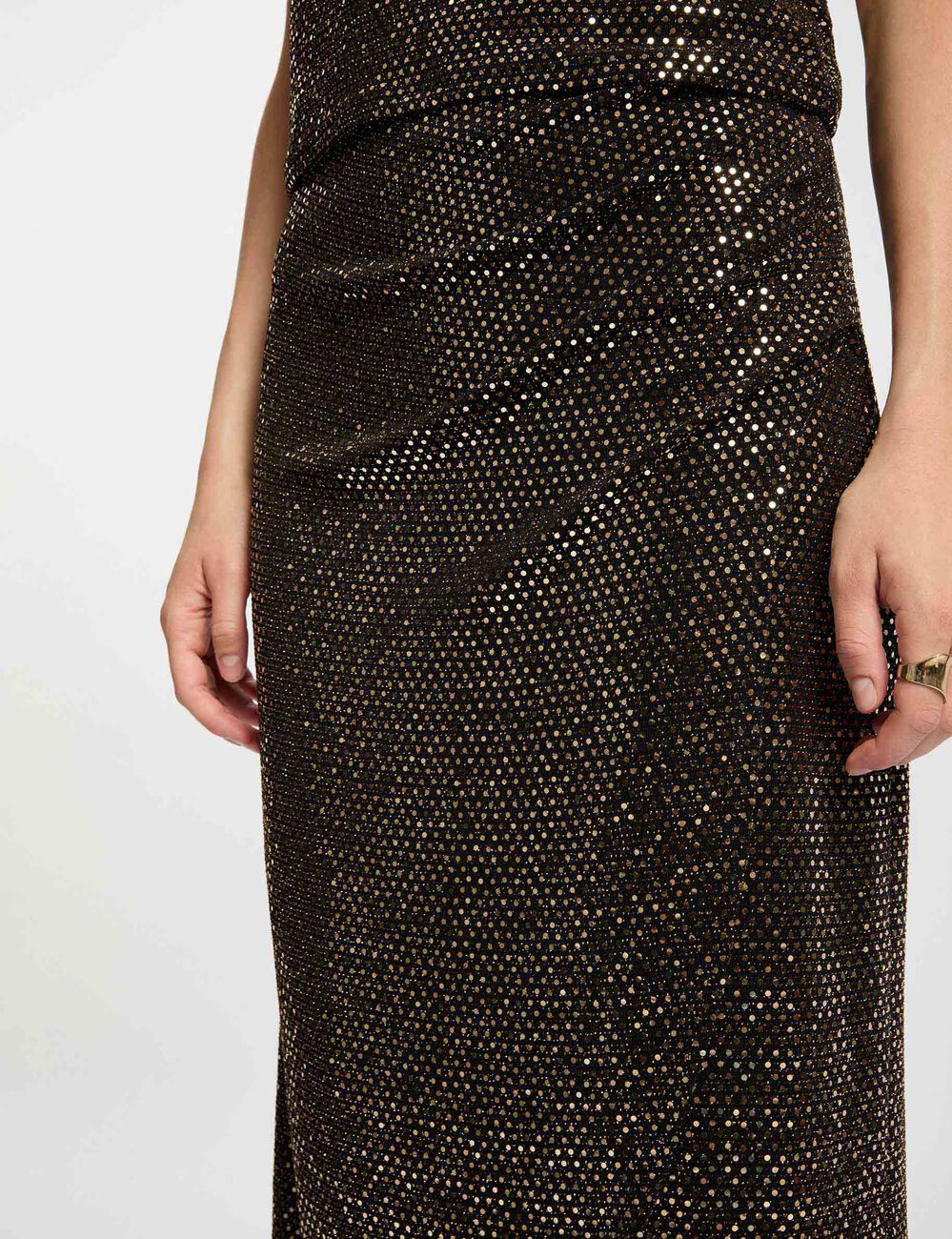 Wikkelrok op maat goudgeel vrouw