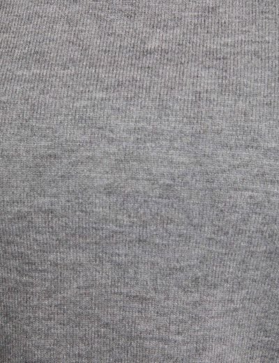Trui met omgeslagen kraag gris clair vrouw