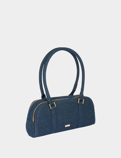 Jeans baguettetas stone washed denim vrouw