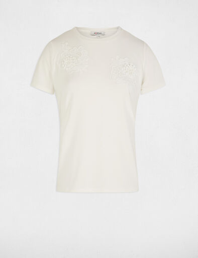 t shirt manches courtes blanc femme T-shirt manches courtes blanc femme