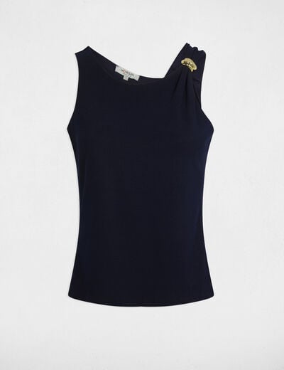 Débardeur sans manches bleu marine femme