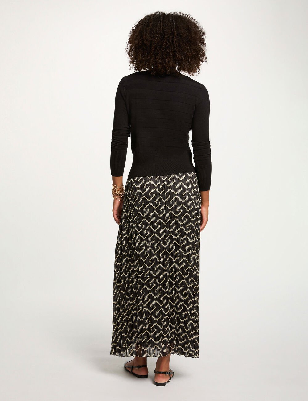 Vest met lange mouwen zwart vrouw