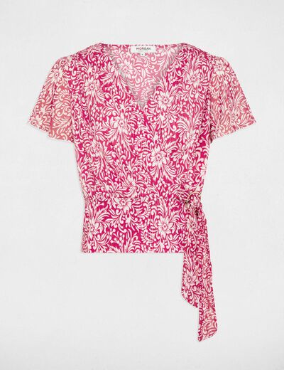 T-shirt met korte mouwen medium roze vrouw
