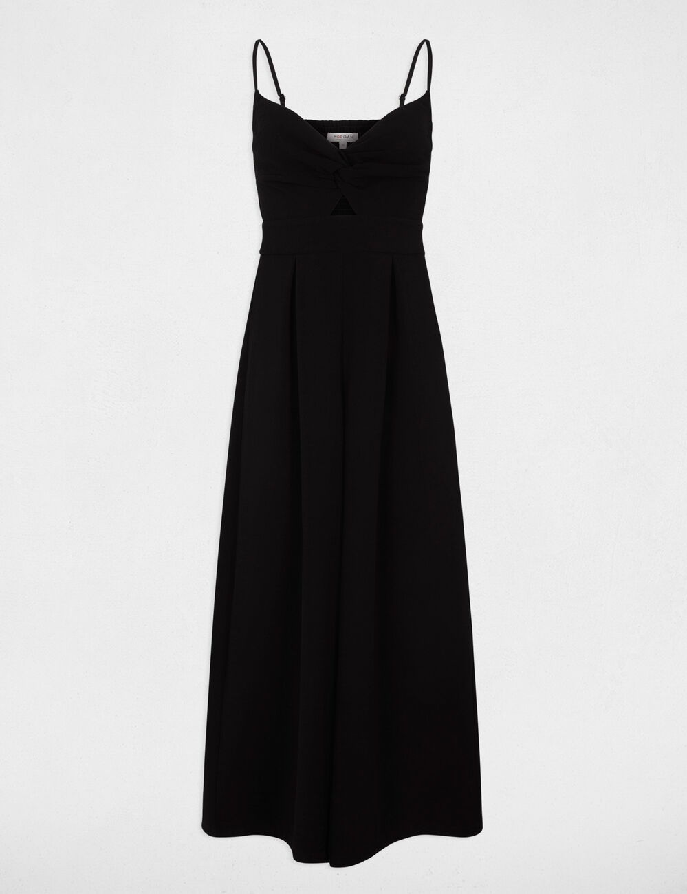 Combinaison col v noir femme