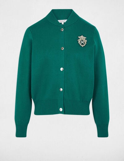 Teddy col trui groen vrouw