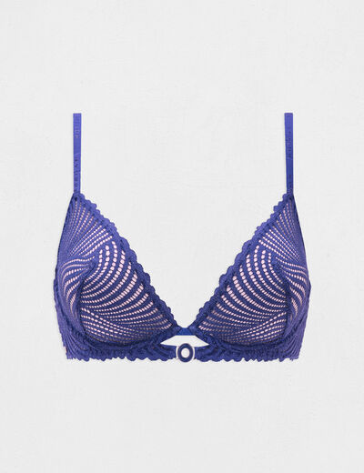 Soutien-gorge armatures bleu marine femme