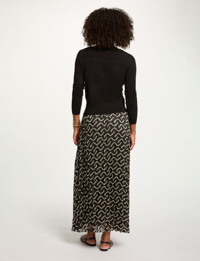 Vest met lange mouwen zwart vrouw