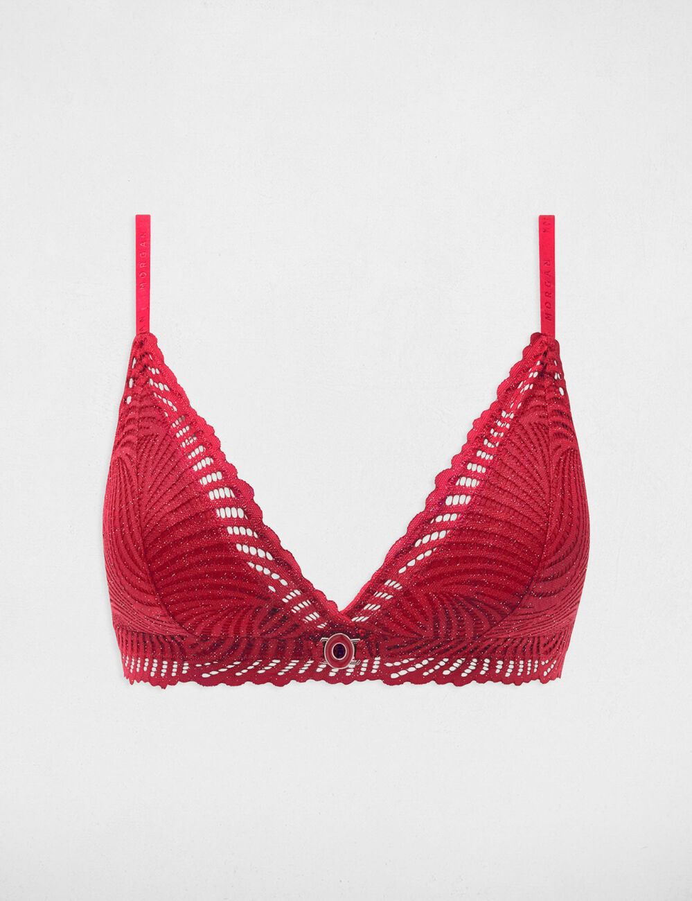 Zachte beha bordeaux vrouw