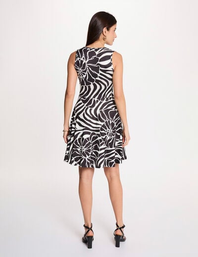 Robe courte d&eacute;collet&eacute; noir femme