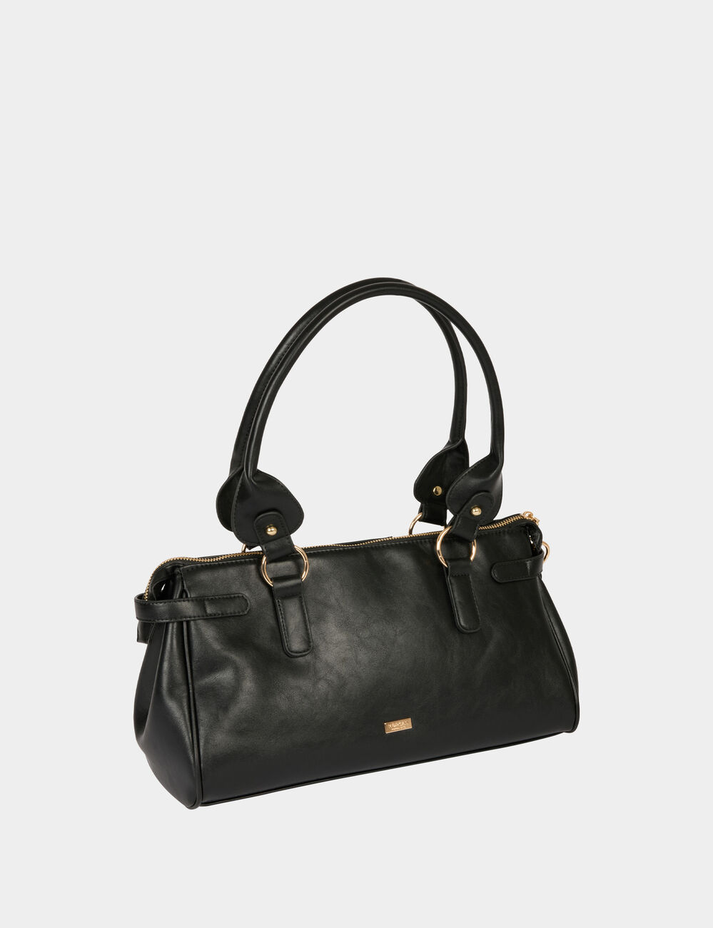 Sac similicuir port&eacute; &eacute;paule noir femme