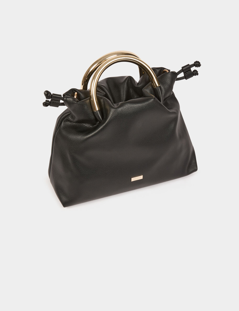 Sac anses métalliques noir femme
