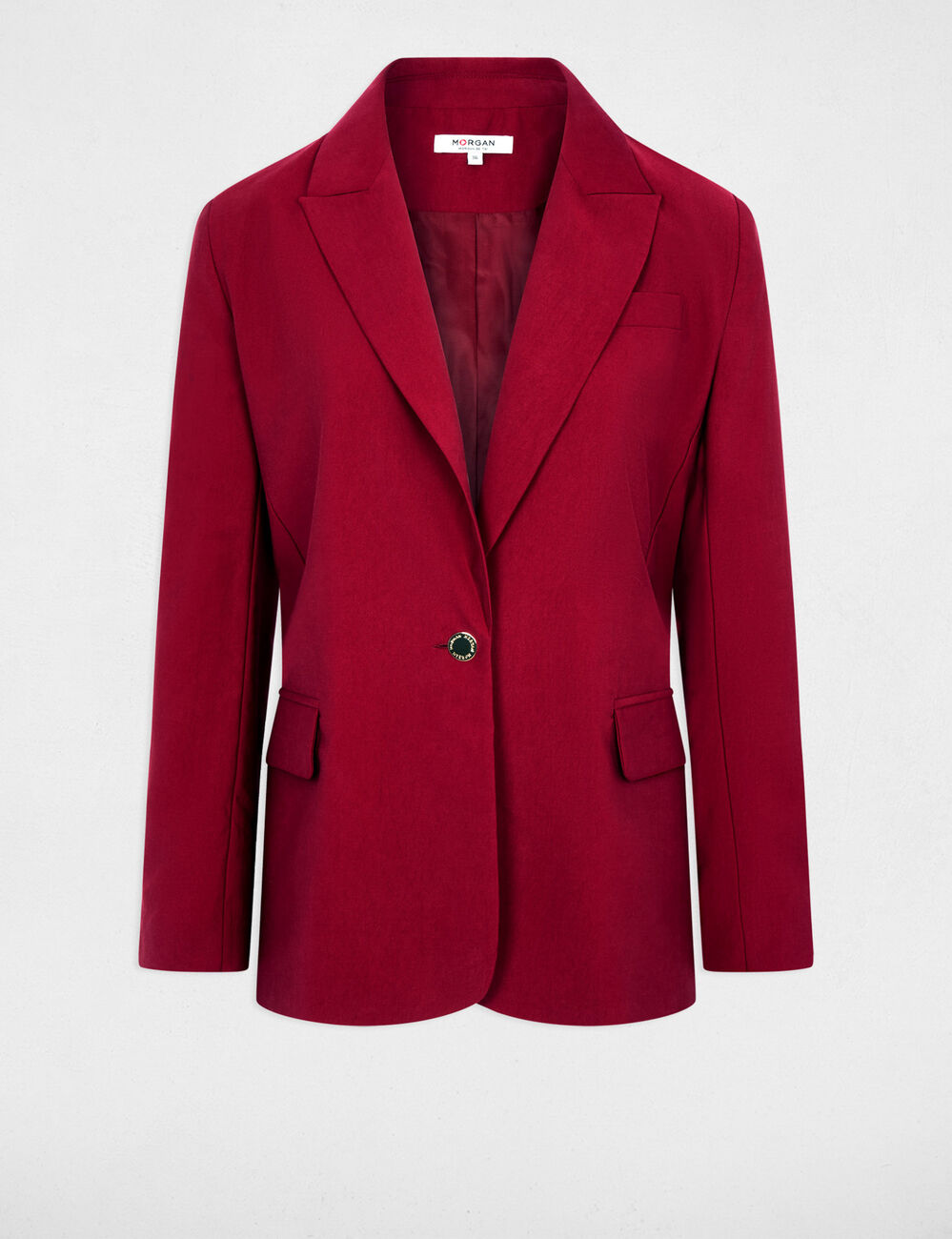 Veste blazer bordeaux femme