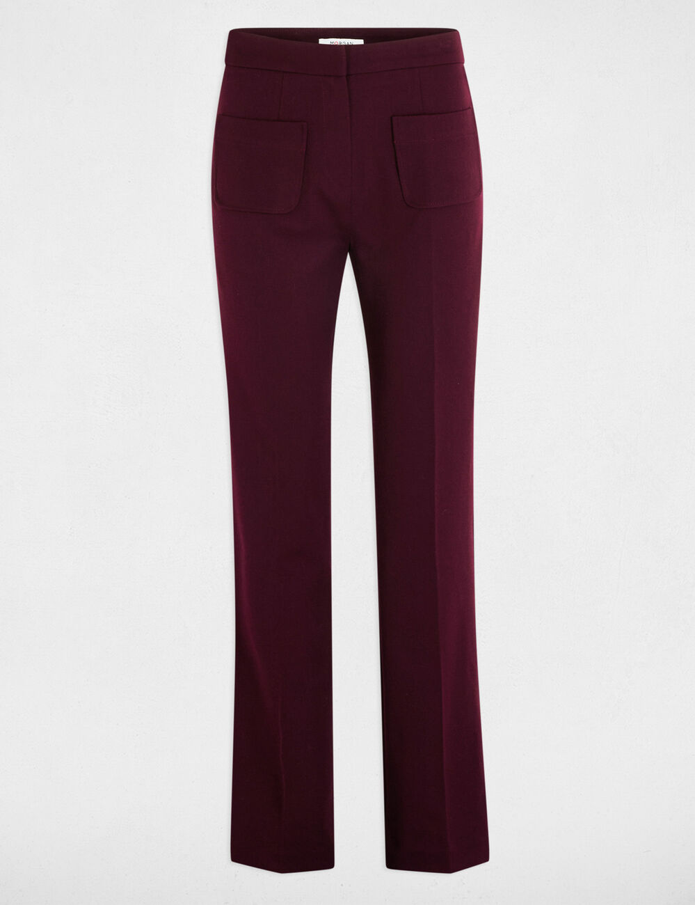 Bootcut broek pruim vrouw