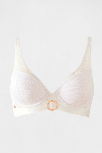 Soutien-gorge coques blanc femme
