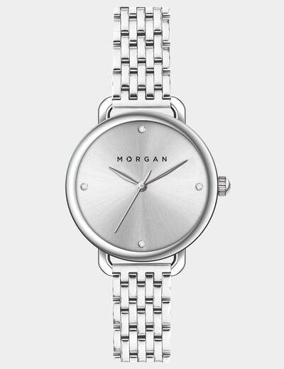 Montre couleur argent femme