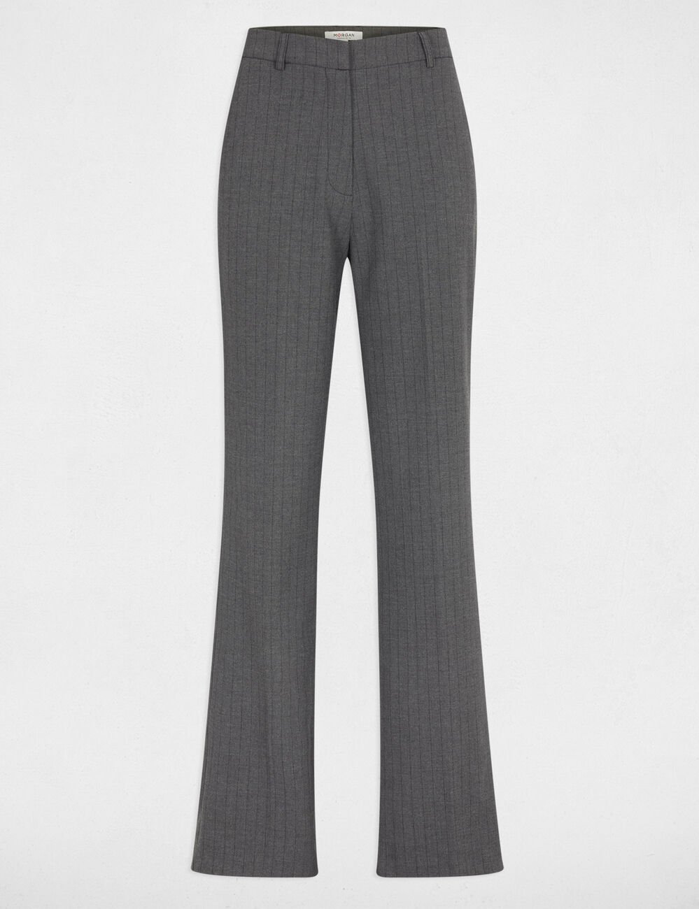 Broek met wijde pijpen mediumgrijs vrouw