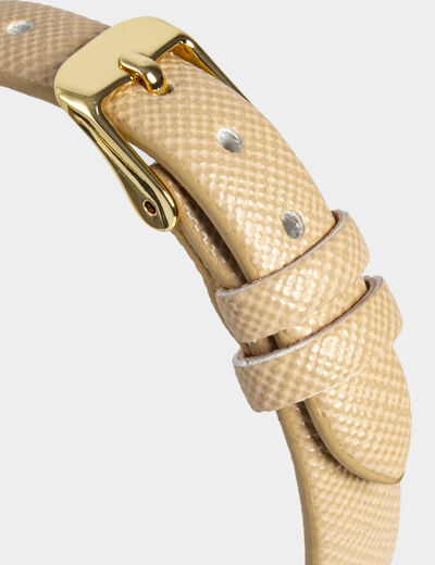 Montre classique jaune or femme