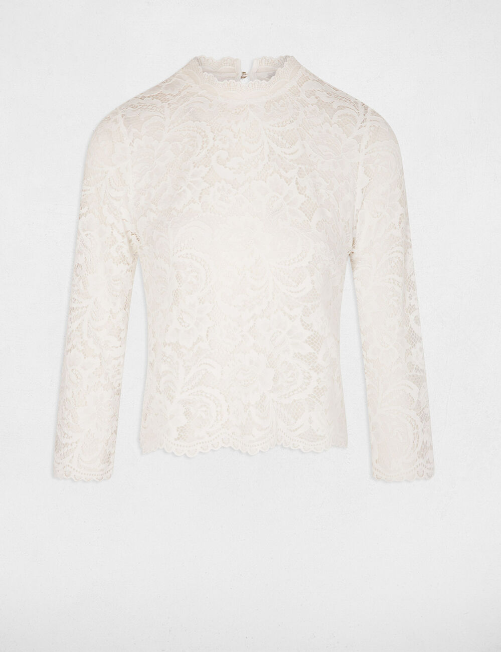 T-shirt met 3/4 mouwen ecru vrouw