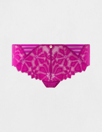 Shorty van kant paars vrouw
