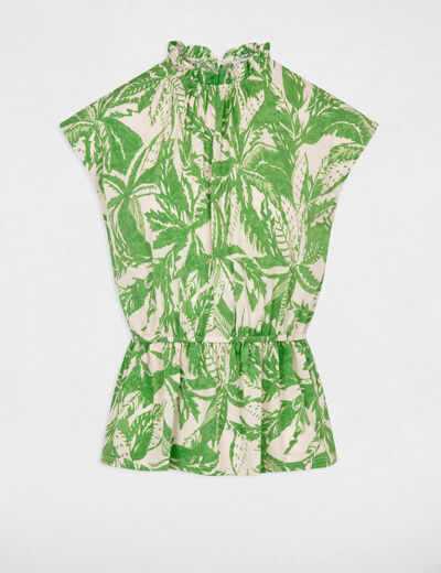 T-shirt manches courtes cintré multico femme