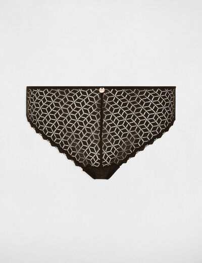 Culotte en dentelle noir femme