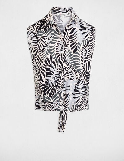 Mouwloze tanktop meerkleurig vrouw