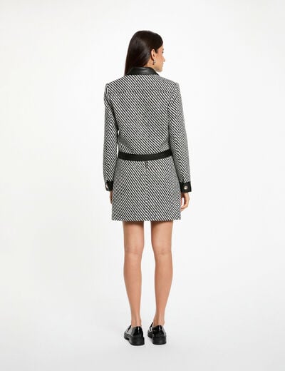 Jupe courte ajustée noir femme