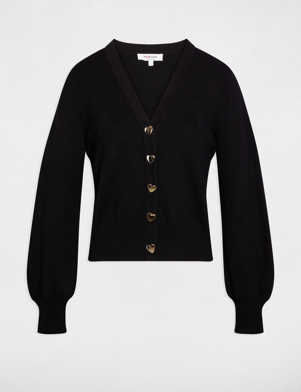 Getailleerd vest met V-hals zwart vrouw